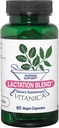 Vitanica Laktácia Blend, Laktácia Supplement, Dojčenie Podpora Zvýšenie materského mlieka Supply and Flow, Organic Fenikel, Milk Thitle, senovka grécka Seed a ďalšie, Non-GMO, Vegan, 60 Kapsule
