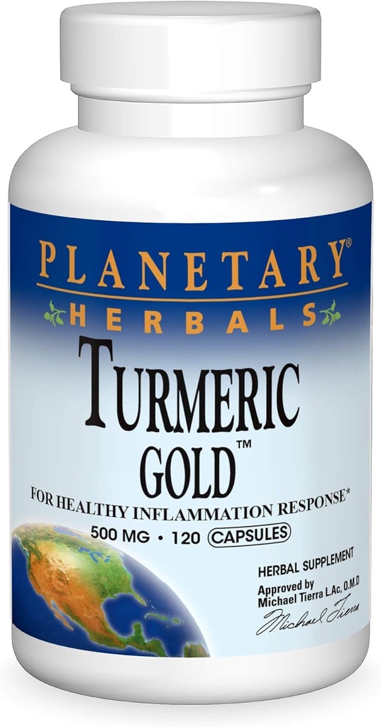 Planétové byliny Turmeric Gold 500 Mg, 120 grófov