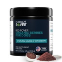 Four Leaf Rover Red Rover - Psie močové Tract Supplement - s vitamínmi z Organic Berries a Apple - Dobrý zdroj polyfenolov a antioxidantov - 30 veľkých psie služby