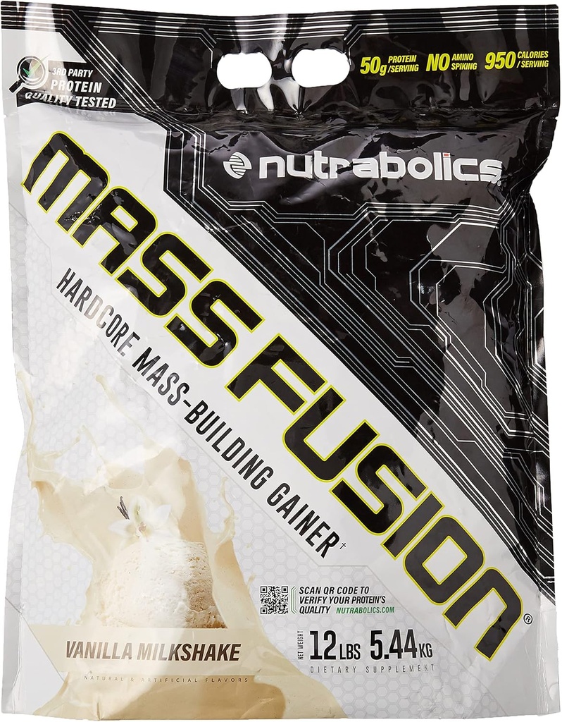 Nutraboliká Mass Fusion (Vanilla Shake, 12 Ib (29 Servings))