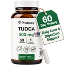 Pristinina Tudca 500MG Pečeň Podpora & Purifikovaný Bile soli Supplement Kapsule - 60 Day Supplement - Galbladder Pečeň Organ & Digestion Detox a Cleanse Suplement - Gluten Free Non GMO