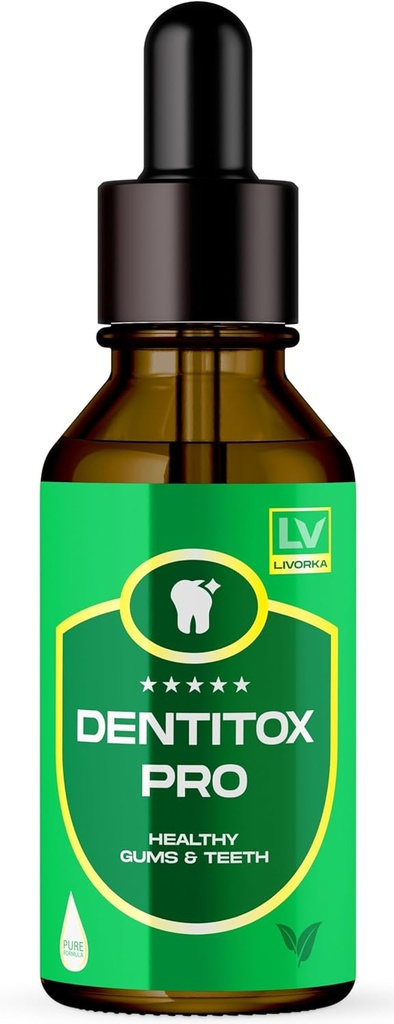 LIVORKA Dentitox Pro Drops For Healthy Teeth, Gums - balenie po 1 fľaši na 30 dní