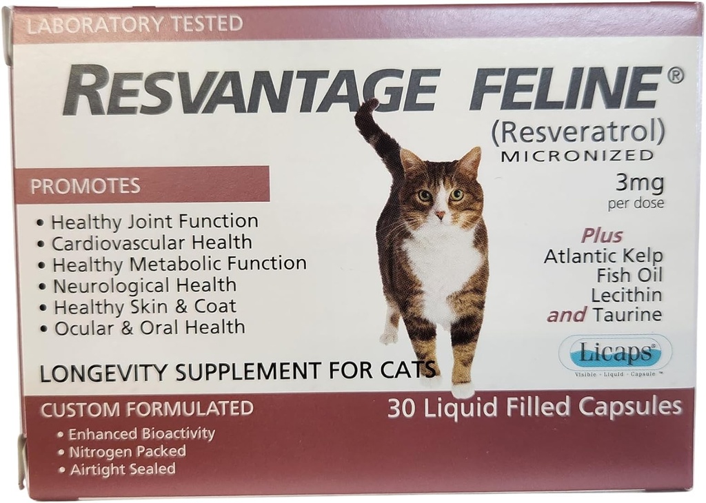 Feline - Resveratrol - The Longevity Supplement od Mačky - 30 Kapsule