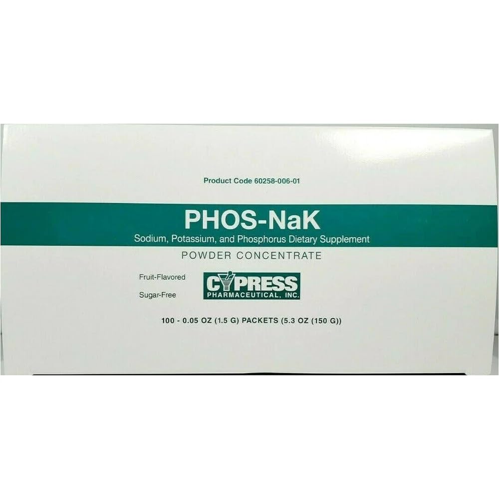 MCK27102700 - Cypress Pharmaceutical Phos- NaK Dietary Supplement Sodík / Draslík / Fosfor 160 mg - 280 mg - 250 mg jednotlivá dávka, perorálny prášok Koncentrát Packet Fruit Flavor