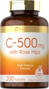 Carlyle vitamín C s Rose HIPS 500mg 