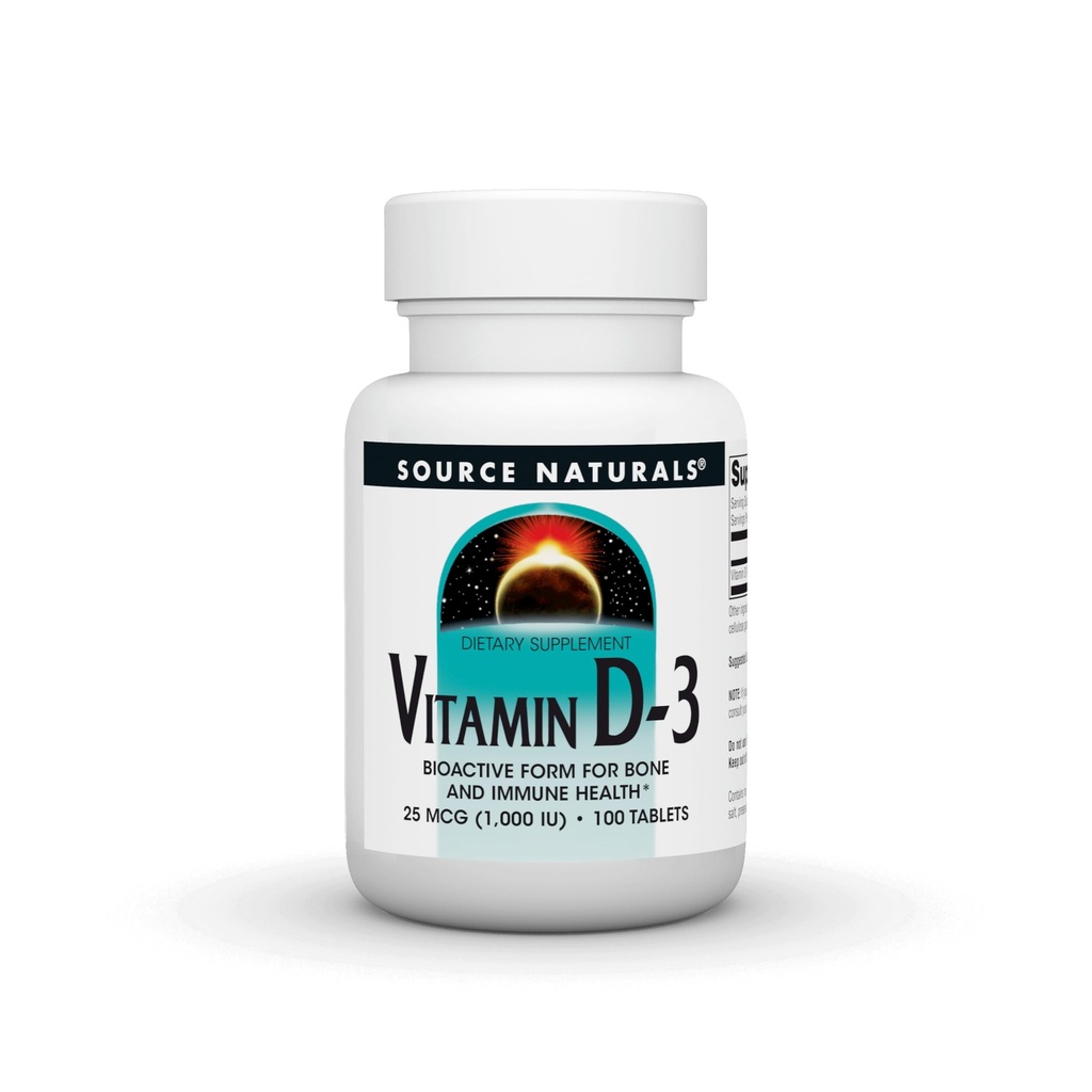 Zdroj Naturals Vitamín D-3 1000 iu podporuje kostné a imunitné zdravie* - 100 tabliet