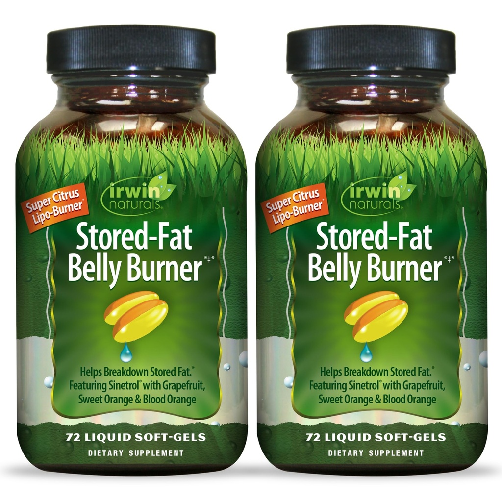 Irwin Naturals Stored-Fat Belly Burner - 72 Liquid Soft-Gels, Balík 2 - Pomáha podporiť členenie uloženého tuku - 48 celkom služby