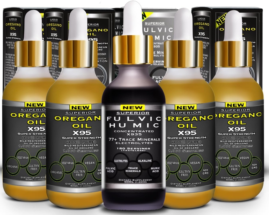 Kyselina fulvová Iónové iónové stopové minerálne kvapky s elektrolytmi Plus Oregano olej kvapky Super sila Viac Versatile Potom olej Oregano Softgels a kapsuly