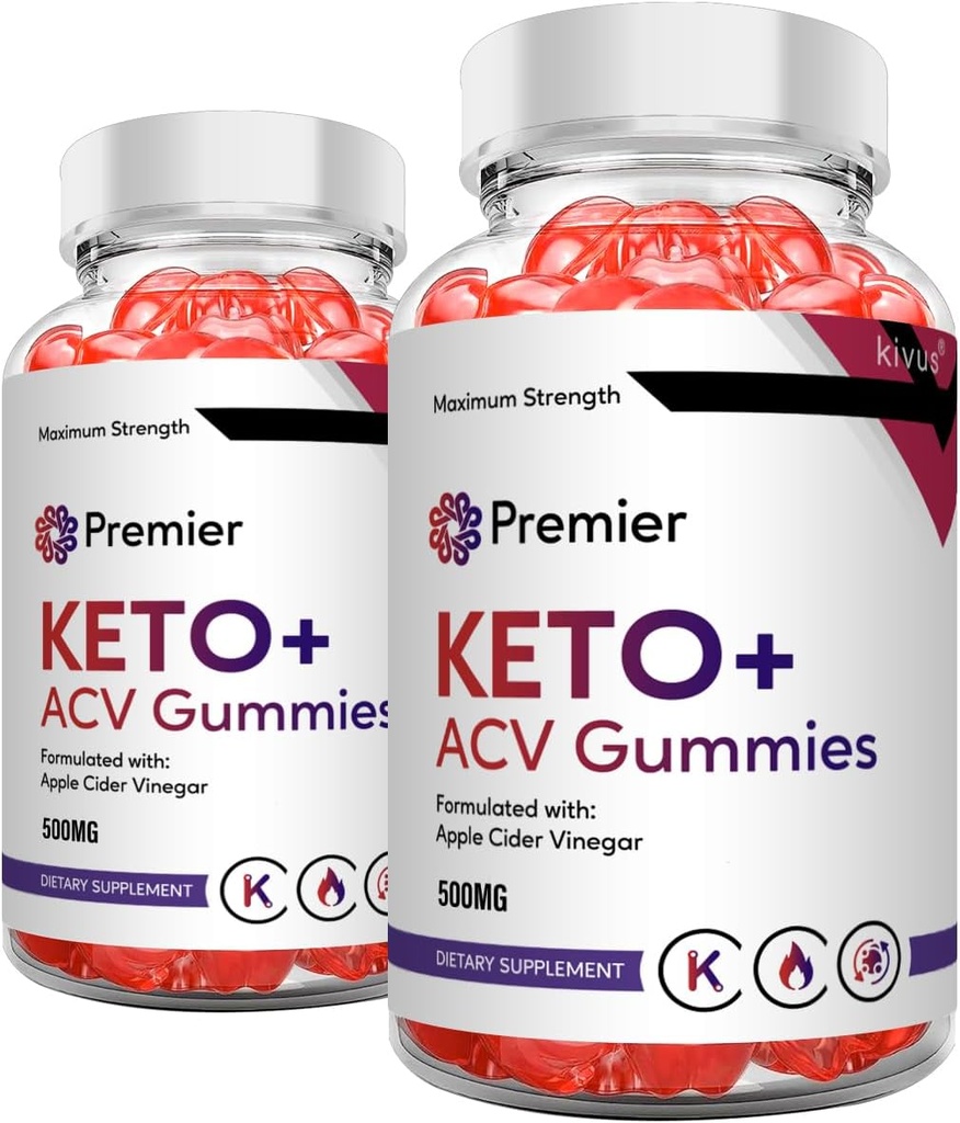 Premier Keto Gummies - Premier Keto + ACV Gummies (2 balenia, 120 Gummies)