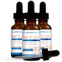 Schválený vedecký® MCT olej - čistý triglyceridový olej (MCT) získaný z kokosových orechov s kyselinou kaprylovou (C8) a kyselinou kapricovou (C10) - Vegan, 60 ml - balenie 3 ks