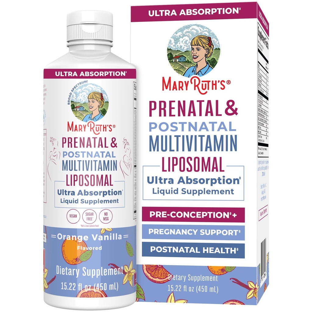 MaryRuth Organics Prenatálne a postnatálne multivitamíny pre ženy 