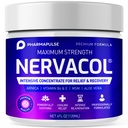 Pharmapulse Neuropathy Nerve Therapy & Relief Cream - Maximálna sila Relief Cream pre nohy, ruky, nohy, prsty zahŕňa Alfa Kyselina lipová, Arnica, Vitamín B6, Aloe Vera, MSM - Efektívne upokojujúce 4oz
