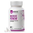 NERVE RENEW Advanced Nerve Support - 300mg Stabilizovaná kyselina R-Alpha Lipoová, vitamín B komplex, Benfotiamín, byliny pre rýchlu podporu