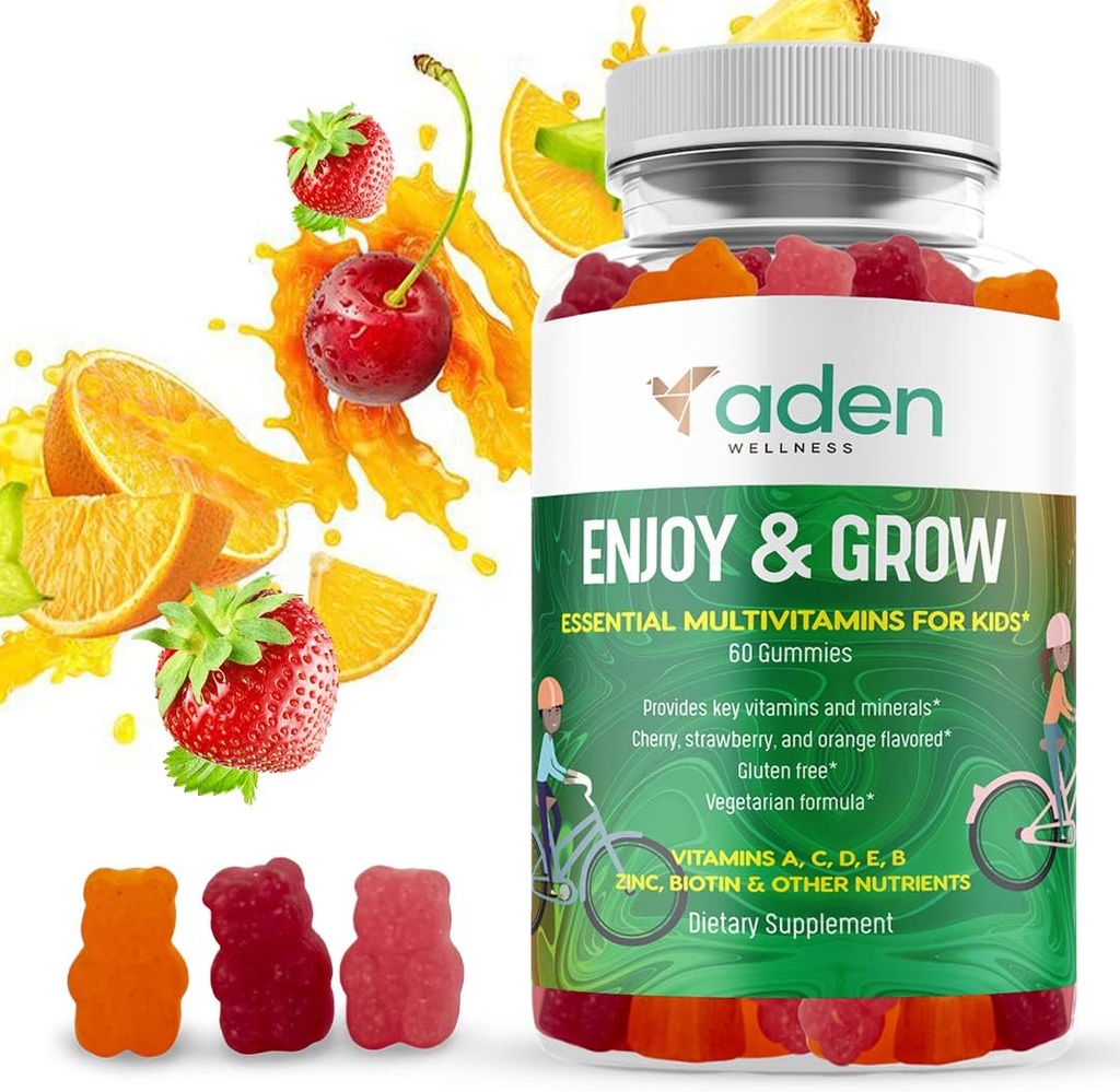 Multi B vitamínové Gummy pre deti - s B-komplexom B6 B12 B9 (Folate) B7 (Biotín) B5 (kyselina pantoténová), A, C, D, E, Zinok, jód, Inozitol 