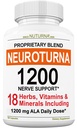 Neuropatia Suplement with 1200 mg Pure Alpha Lipoic Acid - Maximálna sila Nerve Formula fortify Nerves in Fingers, Hands, Toes, & Feet - Najlepšie prírodné Nerve Relief Podpora - 180 Kapsule