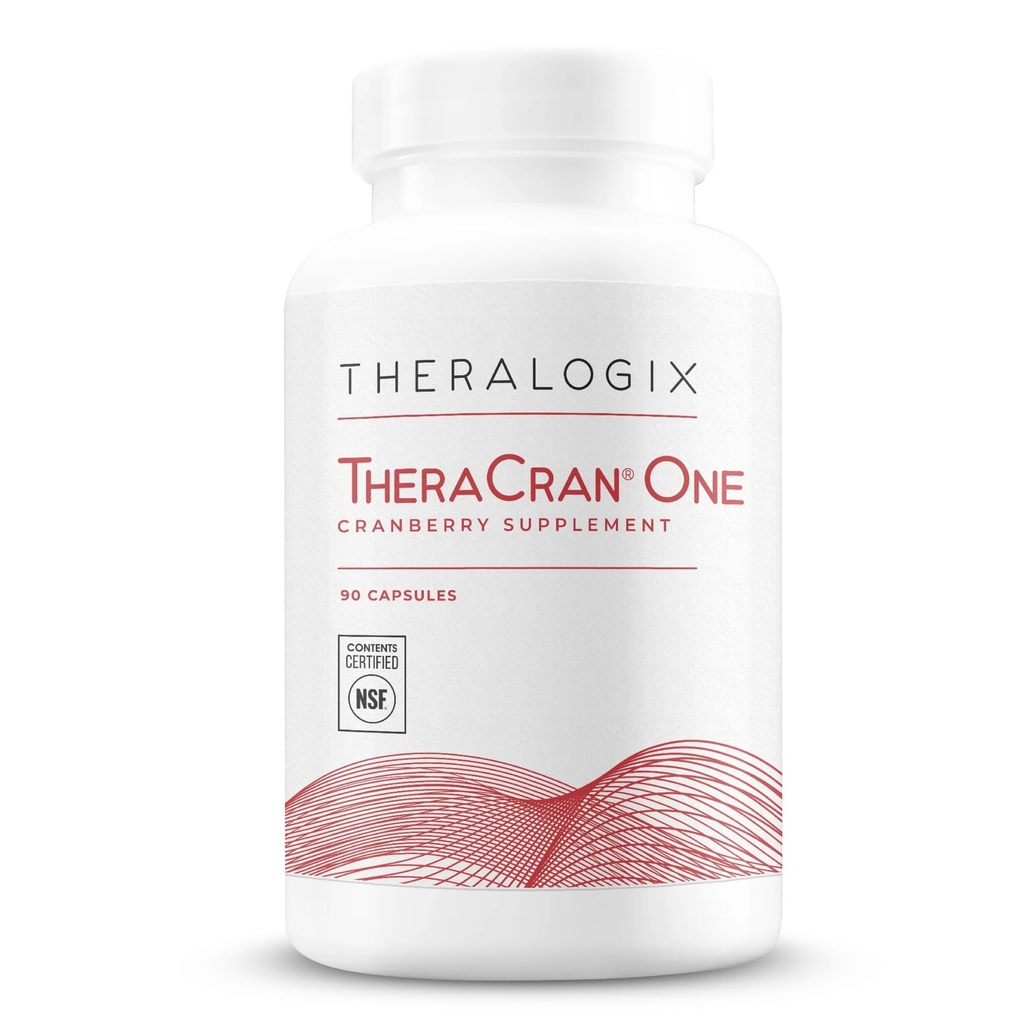 Theralogix TheraCran One Cranberry Kapsule - 90-Day Supply - Supplement for Men & Women - to Support Urinary Tract Health* - 36mg Rozpustné PACs per Capsule - NSF Certified, 90 Count (Pack of 1)