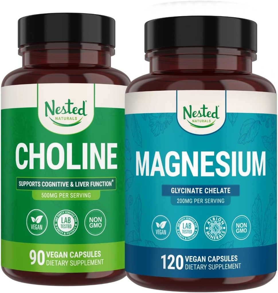 Uhnízděný prírodné Choline bitartarát & horčík Glycinate Chelate Stack 