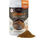 Naturealm Sacred 7 Organické Huba Supplement 100% Ovocný telo extrakt prášok s Lions Mane, Reishi, Chaga & More 