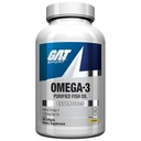 GAT SPORT Omega-3 Fish Oil, High Potency EPA, DHA, Mozog, GLP1 Podpora, 90 Softgels