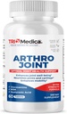 Arthro Joint Glucosamine MSM + Hyaluronic Acid Tablet, podporuje zdravú spoločnú štruktúru, funkciu & Comfort, non-GMO, bez lepidla, bez sóje, 60 počet (Pack of 1)