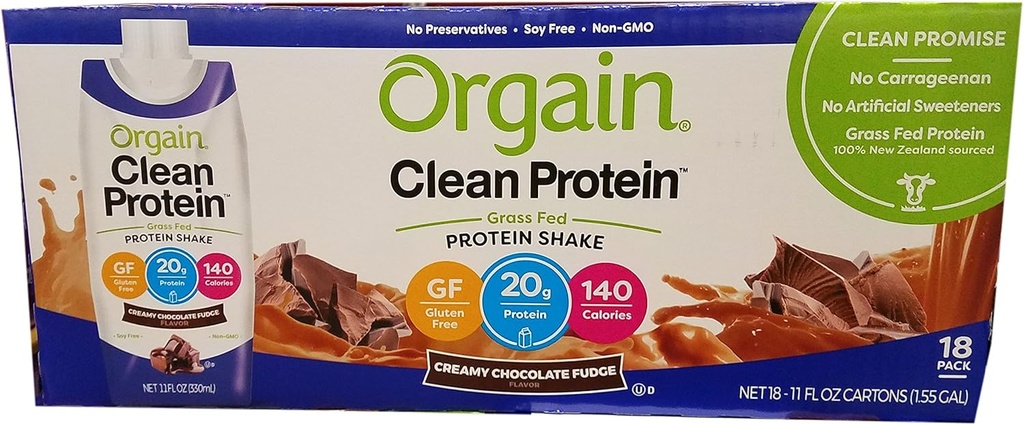 Orgain Clean Protein Shake Čokoláda, 198 Fl. Oz.