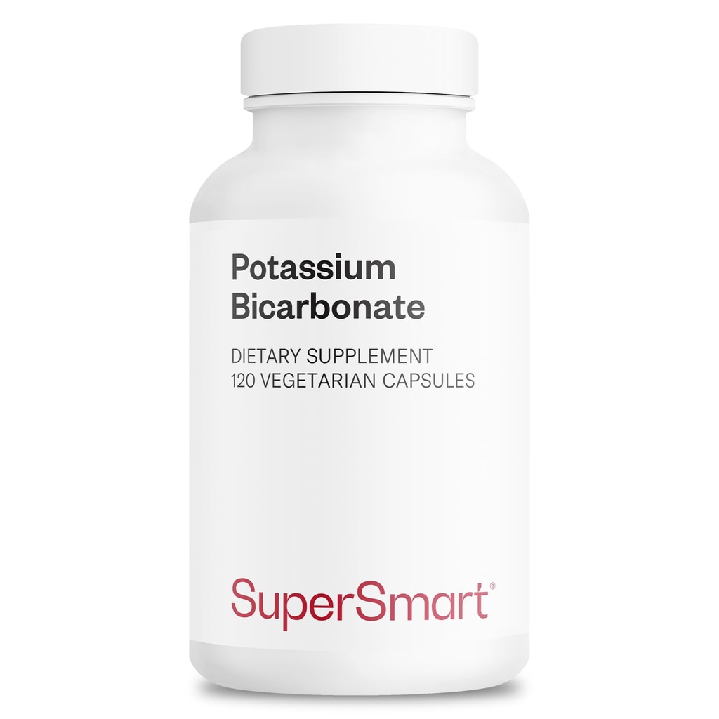 Supersmart - Bikarbonát draselný 5400 mg za deň (vysoká dávka) - Electrolyte Minerál - Acid-Base Balance pH - Srdce, svalová a nerve zdravie 
