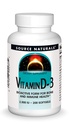 Zdroj Naturals Vitamín D-3 2000 iu podporuje Bone & Immune Health - 200 Softgels
