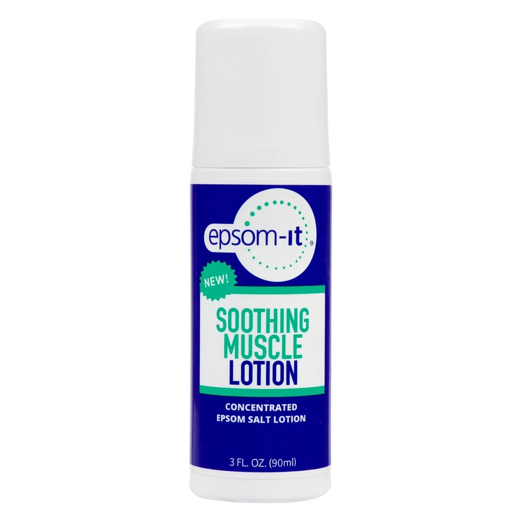 Epsom-It upokojujúce svalové Lotion - Roll On Epsom Salt Lotion s Arnica pre svalovú stuhnutosť, nohy, kolená a nohy nepohodlie, Topický horčík krém, 3oz