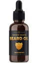 NutraChamps Beard Oil Conditioner - Nevoňavý panenský Argan, Jojob, Hroznové oleje a viac pre rast brada - Zjemňuje a posilňuje bradavice a fúzy pre mužov - Premium Signature Prime Beard Blend