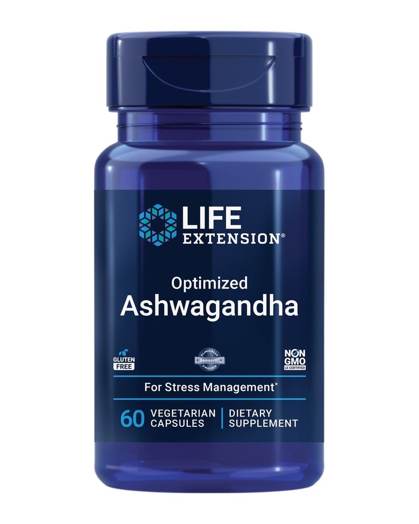 Life Extension Kreatín Kapsule a optimalizované Ashwagandha - 120 a 60 Kapsule