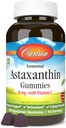 Carlson - Astaxantínové Gummy, s vitamínom C, Imunitná podpora, Antioxidant, zdravie srdca, non-GMO, Cherry Flavor, 90 Vegetariánskych Gummies