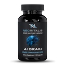 AI Brain Nootropic Supplement for Focus, Memory & Mental Clarity Improvement Capsules for Men & Women, Caffeine-Free Daily Cognitive Support with Bacopa, Alpha GPC & Vitamín B6, 60 Vegetariánske kapsule
