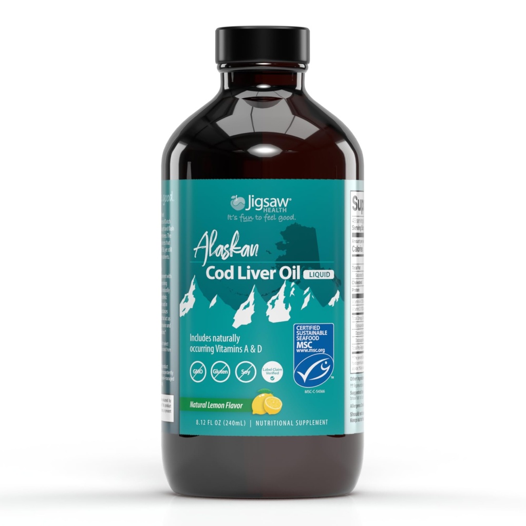 Jigsaw Health Aljašská treska Liquid Liquid Liquid Liquid, 48 Servis