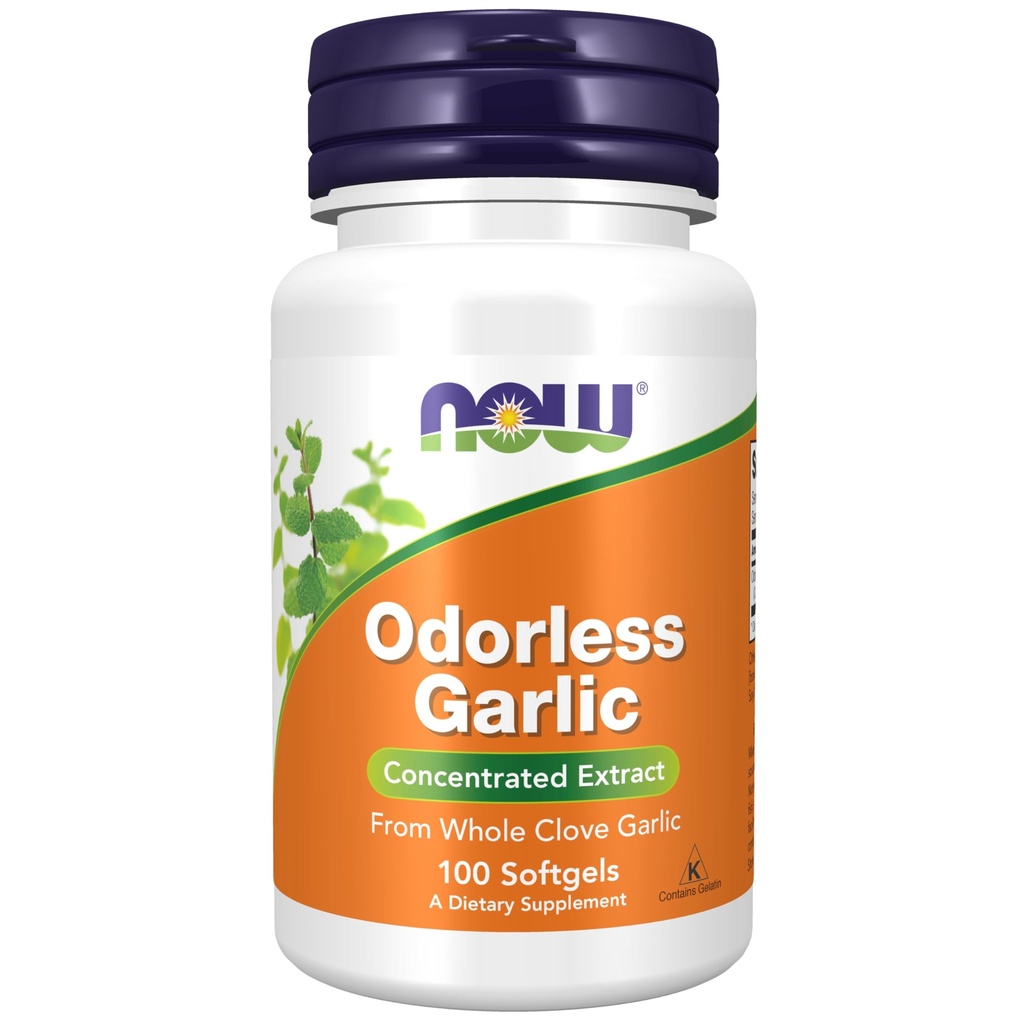 TERAZ Potraviny Doplnky, Odorless cesnak (Allium sativum), Koncentrovaný extrakt, 100 Softgels