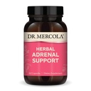 Dr. Mercola Herbal Adrenal Support, 30 Servisov (60 kapsúl), Dietary Supplement, Mood and Stress Management, non-GMO