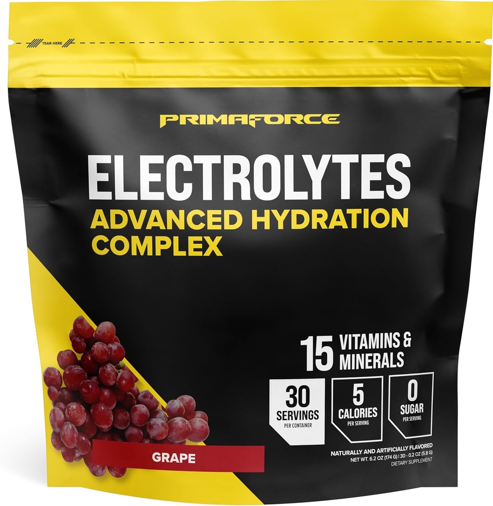 Primaforce Electrolytes Advanced Hydration Complex Pakets (30 Servings) (Grape)