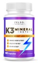 ZELSO K3 Minerálne tabletky na chudnutie pre ženy a mužov, K3 minerálne pilulky - K3 soľné minerály, vitamín + K3 kapsule doplnok pre Keto chudnutie - 1 mesiac dodávky