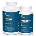 Dr. Tobias Probiotiká 30 miliárd a Omega 3 rybí olej (2000 mg) na podporu trávenia a celkové zdravie