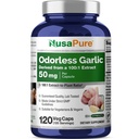 NusaPure Odorless Cesnak 100:1 extrakt, 50 mg ekvivalent 5000mg Kapsule 120 Veggie Caps 
