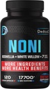 20:1 Noni Kapsule 17700mg - Supplement for Immune, Muscle & Digestion Support -10in1 Pridané Boswellia, Elderberry, Turmerica, Ginger & More - 120 Vegan Kapsule, Non-GMO & Gluten-Free