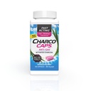 Charcocaps Fast Acting Gas Relief for Bloating & Flatulency, Drug Free Detoxifying Activated Charcoal Formula, 100 Kapsule, 30 Day Supply, Pink