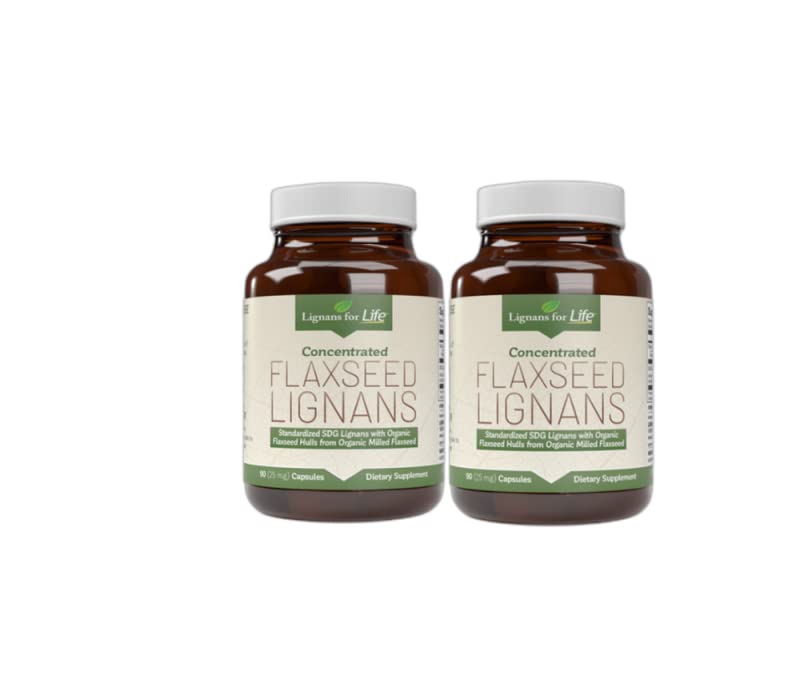 Lignány pre život Ľanové semená Lignány pre psy + SDG - Omega 3 mastné kyseliny, antioxidanty s vysokým obsahom vlákniny - pomáha zlepšiť lesklý kabát, trávne a srdcové zdravie Ľanové semeno pre psy, 90 Ľanové semená Kapsule, 2 balenia