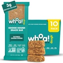 Whoa Dough Jedlé Cookie Dough Bary- Certified Non-GMO, Košer a lepidlo zadarmo Bary - Zdravé Snack Foods - Rastlinné na báze Snacks Vyrobené s skutočnými prísadami - Ovsené sušienky Dough - 10 Balenie