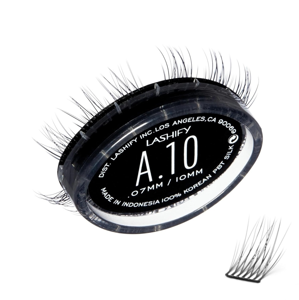 Lashife zosilňovať 10 mm Gossamer DIY predĺženie rias znovu naplniť, čierna, ľahko falošné riasy pre prirodzený vzhľad