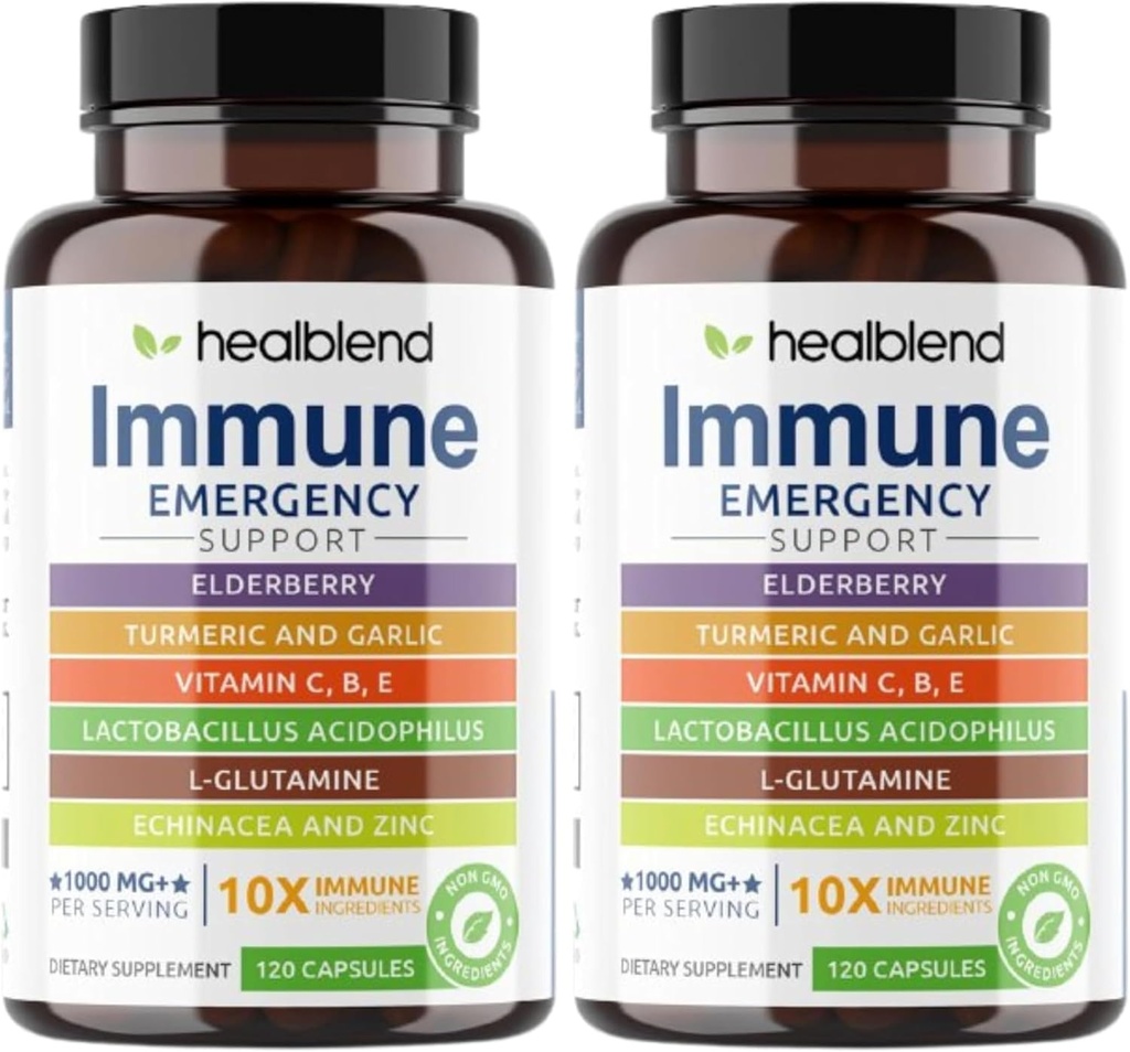 healblend 10 in 1 Imunitná podpora Doplnková dávka pre dospelých (2 balenia)