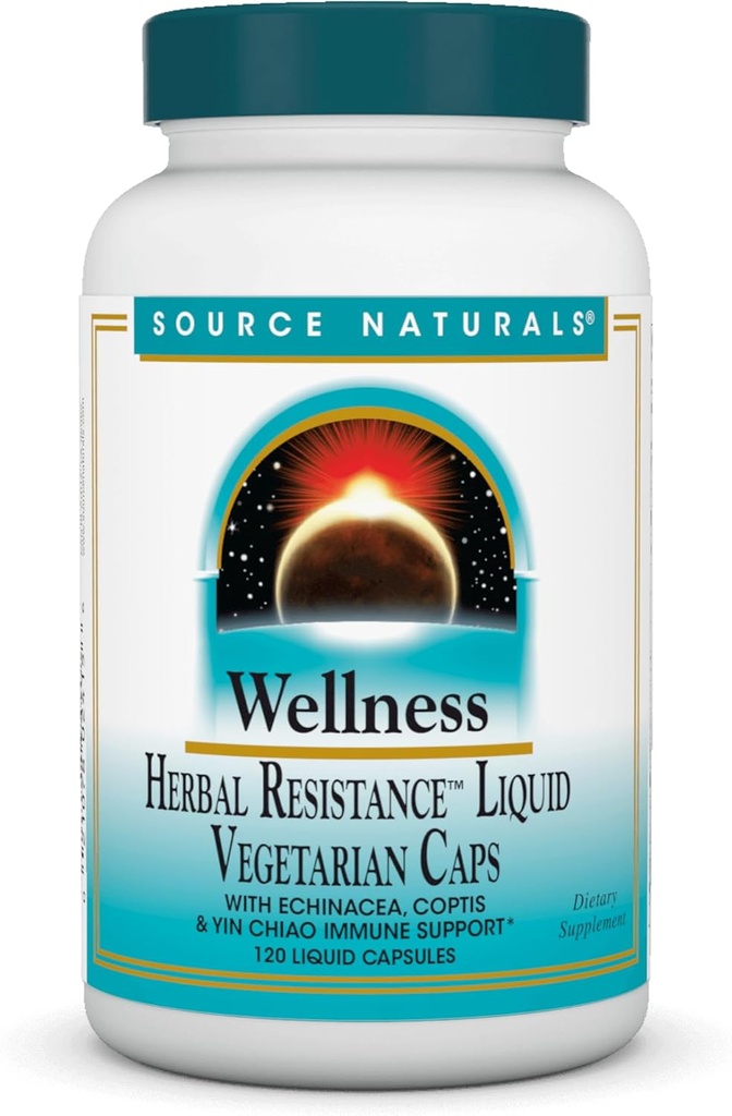 Zdroj Naturals Wellness Bylinná rezistencia - Echinacea, Coptis & Yin Chiao Immune Support* - 120 Kapsule