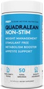RSP Nutrition QuadraLean - Stimulant Free Weight Management, metabolizmus Booster, Energy & Appetite Support - CLA, L-karnitín, extrakt zo zeleného čaju, Non-Stim Formula, 50 Serv (Packaging May Vary)