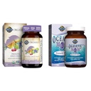 Garden of Life Prenatálna vitamínová folátová energia a oceány mama prenatálna DHA rybí olej Podpora mozgu