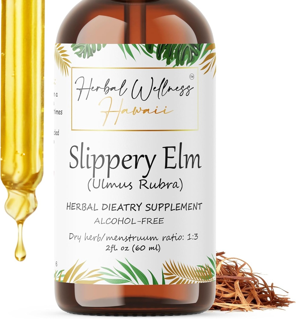 Slippery Elm (Ulmus Rubra) sušená kôra bez obsahu alkoholu tekutý extrakt (2 oz)