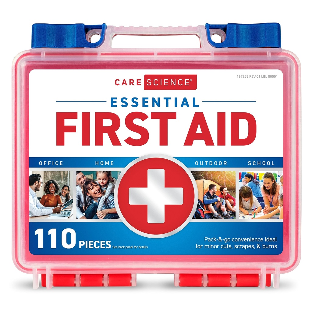 Care Science First Aid Kit, 110 Pieces 